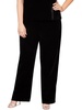 plus womens velvet high rise high-waist pants