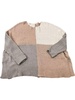 color block lightweight sweater in multi-colored