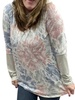 tie dye meets stripes hoodie in grey multi