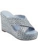 lynn womens criss-cross espadrille wedge sandals