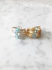 marcia ring with aquamarine ab crystals - 14k gold fill / sterling silver