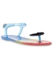 tabby womens glitter flat jelly sandals