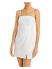 womens lace up back short mini dress