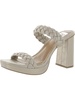 presley womens faux leather slip on platform sandals