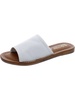 ros-italy womens leather flat slide sandals