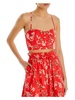 womens ruched side zipper cropped