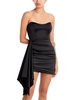womens satin mini cocktail and party dress