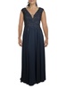 womens embellished sleeveless evening dress