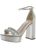 ninette womens embellished ankle strap heels