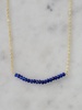 michelle bar necklace in sapphire
