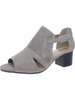 illiana womens faux suede open toe block heels