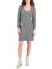 womens woven above knee sweaterdress