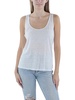 womens linen slub tank top