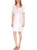 petites womens lace floral mini dress
