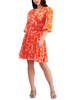 petites womens chiffon short mini dress