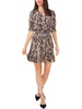 womens printed short mini dress