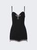crystal spike mini dress