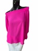 off shoulder top in ultra pink
