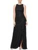 womens lace sleeveless evening dress