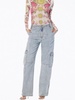 zadie power mesh turtleneck top in pink tarot