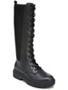 crank it up womens leather lace-up mid-calf boots