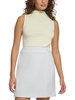 petites womens ruched peplum top
