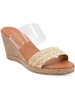 anfisa womens padded insole slip on wedge sandals