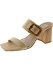 womens woven buckle slide sandals