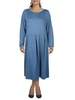 womens pleated office midi dress