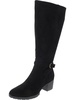 like it womens wide calf microfiber knee-high boots