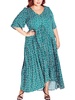 womens floral print viscose maxi dress