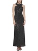 womens sequined long evening dress