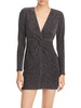 rainbow womens metallic short mini dress