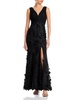 womens floral long evening dress