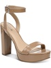 ivy  womens patent ankle strap platform sandals