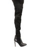 all i need 105 over-the-knee high-heel boots in black suede