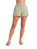 callie ruffle short in muted army