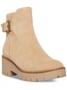 desiree  womens zipper suede booties