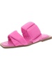 inara  womens faux leather open toe slide sandals
