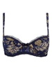 magie nature tulip bra in navy/tan