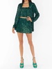 women's dance blazer in emerald sequins