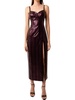 saskia dress in maroon