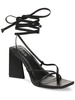 auroraa womens faux leather strappy pumps