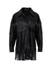 fringe faux suede jacket