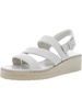 skylar womens leather slingback wedge sandals
