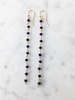 sapphire long chain earring