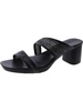 inez 2 womens faux leather slip on heels