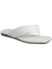 cloverr womens faux leather padded insole thong sandals