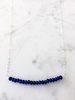 michelle bar demi fine necklace in sapphire