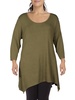 plus makayla womens flowy flattering tunic top
